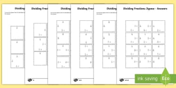 Year 6 Divide Fractions by Whole Numbers - KS2 Primary Resources