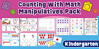 Counting With Math Manipulatives Pack