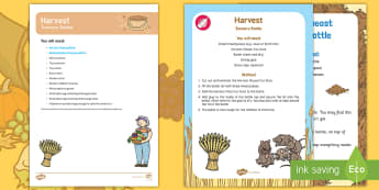 EYFS Harvest Treasure Basket Ideas - Harvest, Harvest Festival, autumn, baby, babies, 