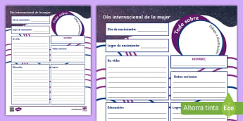 Material educativo sobre el Día Internacional de la Mujer - Page 2
