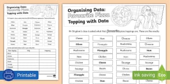 Collecting & Organising Data - Data Handling - Grade 5 South Africa