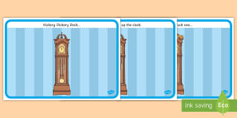 Hickory Dickory Dock Templates | Activities and Resources