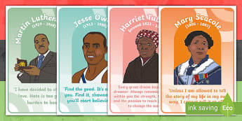 Black History Significant People Quote Posters