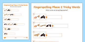 Tricky Sign Language Sign Language Worksheets | twinkl.co.uk