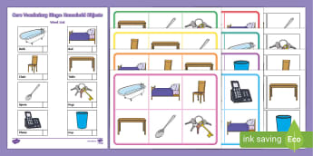 Household Objects – ESL Flashcards