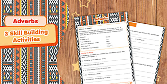 Adverbs Activity Sheet