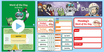 Word of the Day - Year 5 - KS2 Higher Level Vocabulary