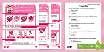 Lectura diferenciada: Día de San Valentín