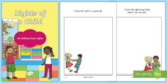 Rights of a Child Booklet - rights, child, booklet, ks2, phsce, pshe, rights of a child