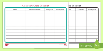 Classroom Management Checklists | twinkl.com