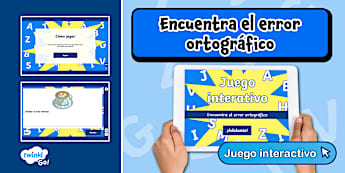 Juego interactivo: Encuentra el error ortográfico
