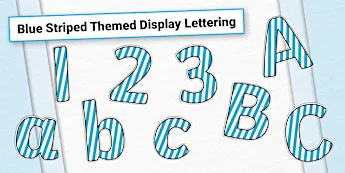 Blue Display Letterings | twinkl.com.au