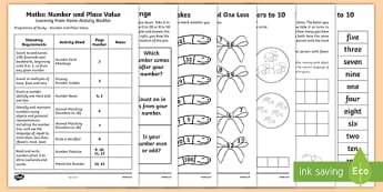 Year 1 Maths Place Value and Number Learning From Home Activity Booklet