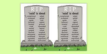 Teaching Synonyms for Said: A Said is Dead Alternative - Keep 'em