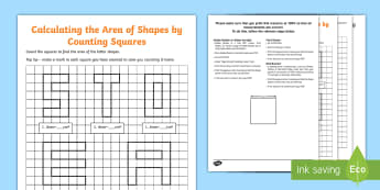 Counting Squares - Area & Perimeter - KS2 Primary Resources