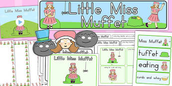 Little Miss Muffet Primary Resources, nursery rhyme, story