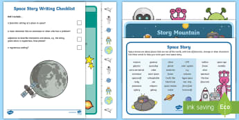 KS1 Space Story Writing Resource Pack - space, science fiction, Sci-fi, scifi, rocket Story, astronaut story, planets, alien story, moon sto