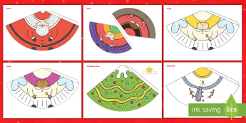 Christmas Cone People - christmas, cone people, crafts, art, game