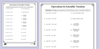 Scientific Notations | twinkl.com