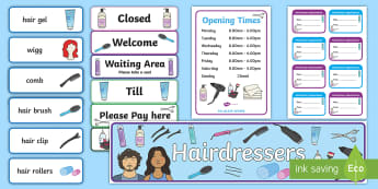 children's role play hairdressers