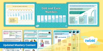 Odd and Even Numbers Mathematics • Twinkl.ca
