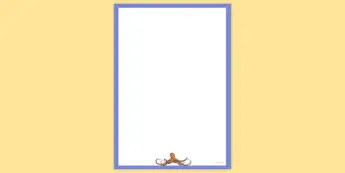Octopus Frameborder Octopus Artworks | twinkl.co.uk