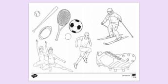 sports day school coloring pages