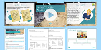 Anachronisms Transition Lesson Pack - detective, mystery, pair work, activity, source, analysis, evaluate, apply, Secondary  Resources, 
