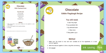 Edible Chocolate Playdough Recipe