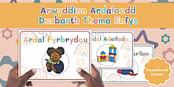 Arwyddion Ardaloedd Dosbarth Thema Enfys