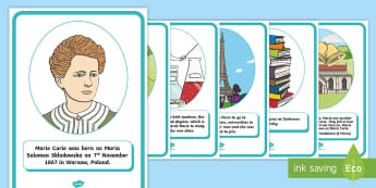 Marie Curie Primary Resources - Significant Individuals History