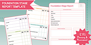 Report Writing Foundation Stage - Assessment - Planning & Assessment - EYFS