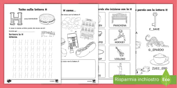 Scheda Imparare L'alfabeto Materiali Didattici Bambini Lettera - Vettoriale  Stock di ©sababa66 565242548