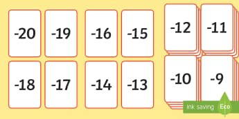 Negative Numbers Worksheet, Maths In Context