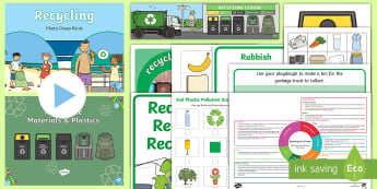 Recycling Art: Collage Activity Eco-Art - Primary Resources