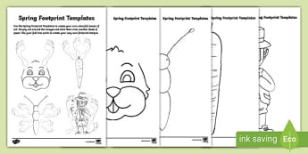 Spring Footprint Craft Activity