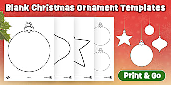 Blank Christmas Ornament Templates | Twinkl Canada