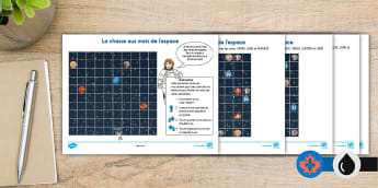 Coding Differentiated Activity Sheets Astronomy Map French