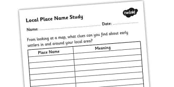 KS2 Local Studies, Geography, Local Studies, KS2 Geography