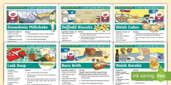 St David’s Day Food Ideas - Recipe Cards for Children/Adults