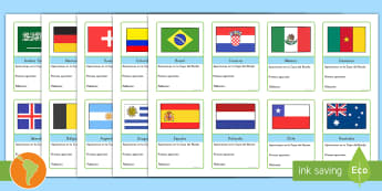 B1 Hoja informativa: Comida y países en inglés - Twinkl