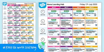 Student Learning Hub Plan Education Daily Plan • Twinkl.com.au
