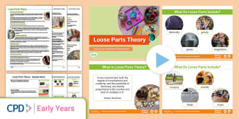 Loose Parts | EYFS CPD Hub | Early Years Foundation Stage