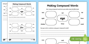 Compound Words Primary Resources For Ks1