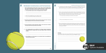 Maths Wimbledon: Indices - The Mystery of Roger's Fedora Worksheet