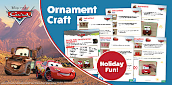 Cars: Holiday Ornament Craft Instructions