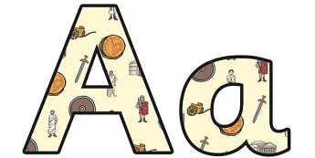 Roman Lettering Worksheet Romans Display Letters | twinkl.co.uk