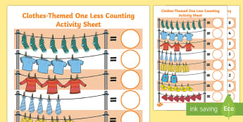 One More One Less Activities - Primary Resource