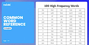 KS1 High Frequency Words | Phonics | Twinkl - Twinkl