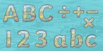Rivers Display Letters | twinkl.co.uk